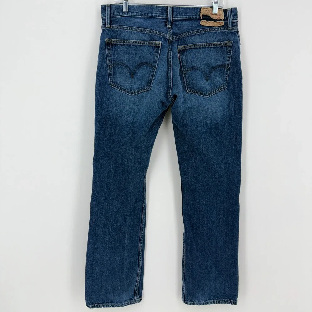 Levi's 527 Mens‎ Jeans Boot Cut Blue Denim 36x34
